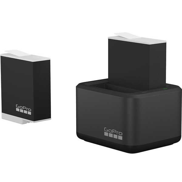 GoPro - Chargeur double + 2 batteries Enduro