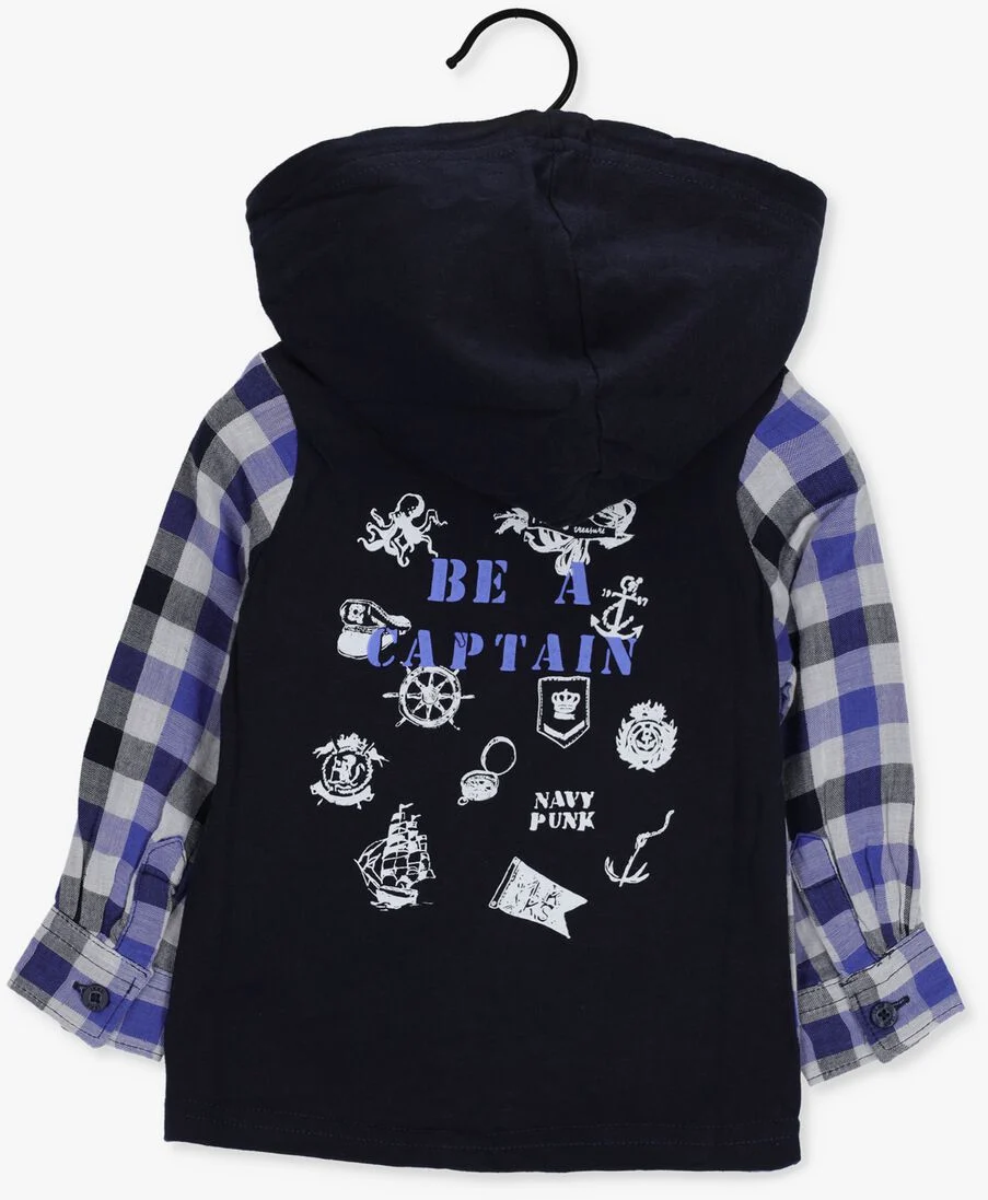 IKKS blauwe ikks blouse chemise cap amo