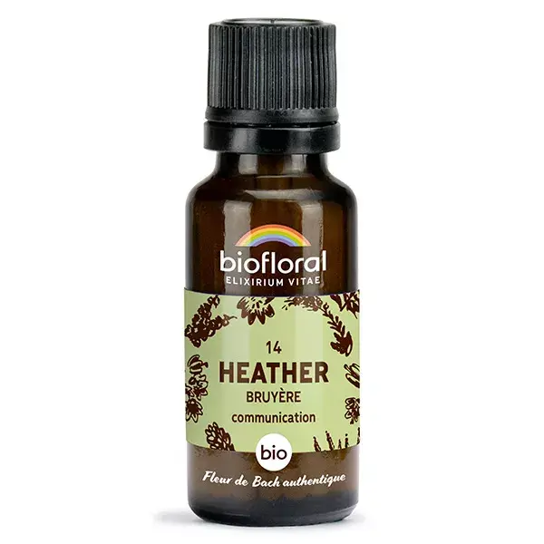 Biofloral 14 Heather Granules Organic Bach Floral Remedy Granules 19.5g