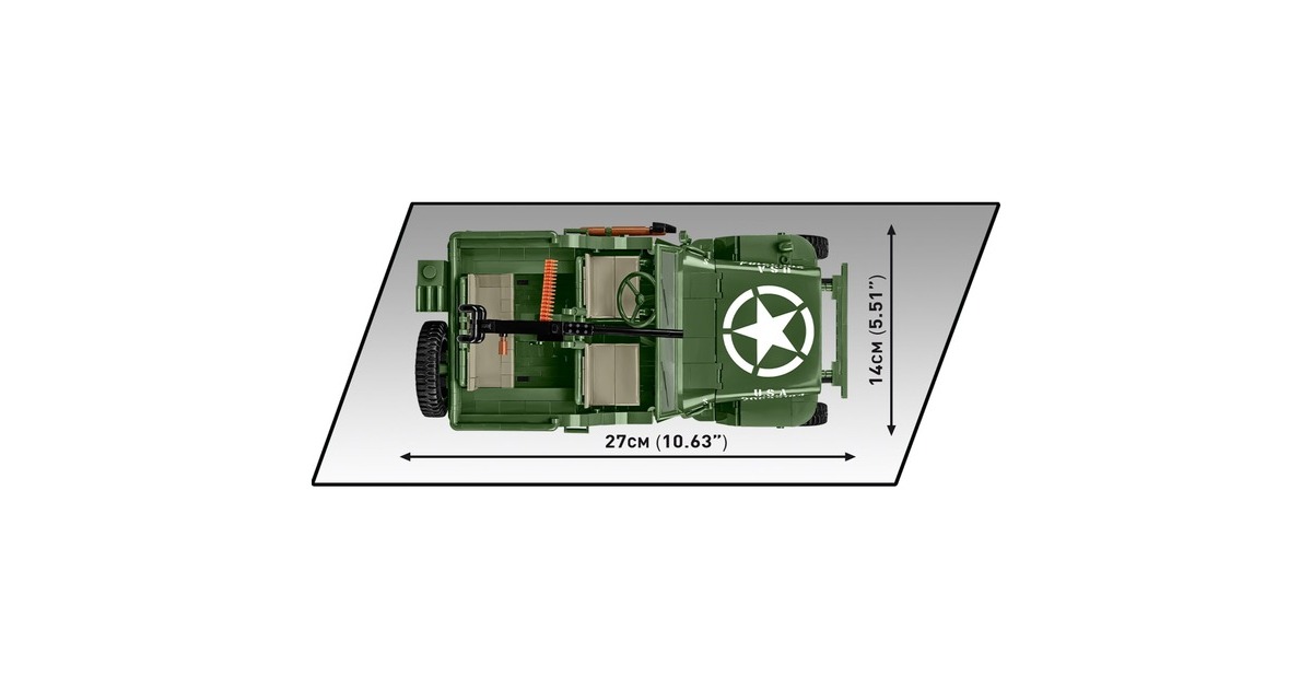 COBIHistorical Collection - Willys MB Constructiespeelgoed  (Schaal 1:12)
