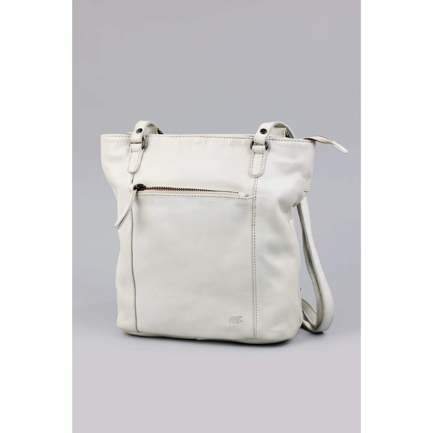 Bear Design Cow Lavato shoulderbag off white
