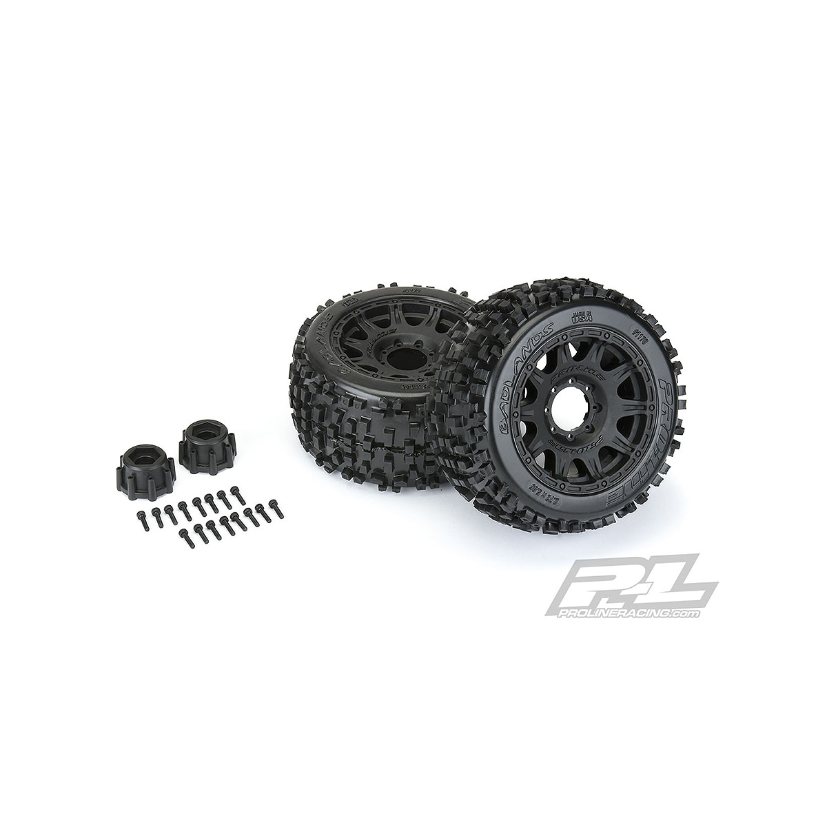 Proline Badlands 3.8 Mounted on Raid Rims (2)