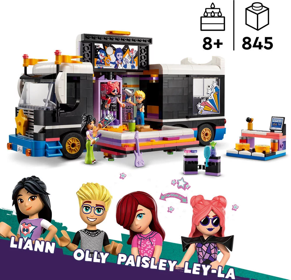 LEGO®FRIENDS 42619 - LE TOURBUS DE LA STAR DE LA POP