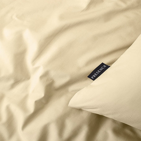 Dekbedovertrek Plain Percale  - Licht Geel
