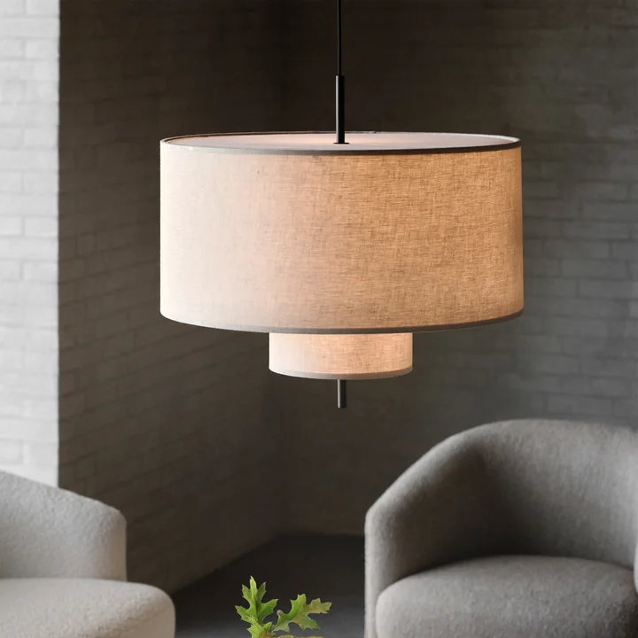 New Works - Margin Pendelleuchte Ø 70 cm, beige