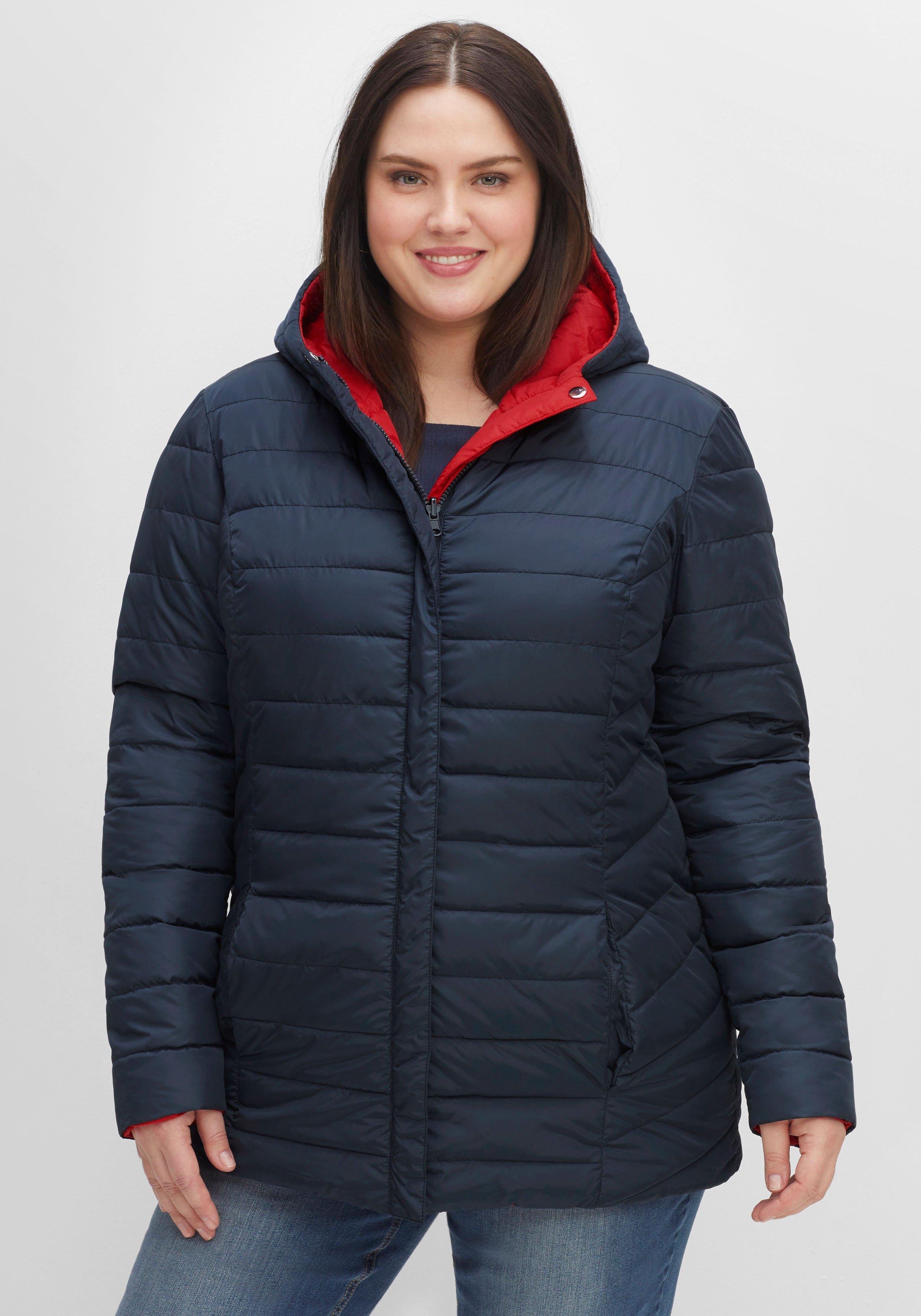 Wendejacke mit Kapuze, beidseitig tragbar