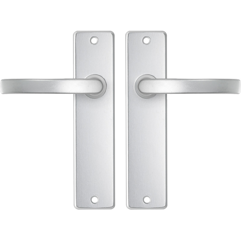 AXA Binnendeurbeslag (basic) Edge kruk Blok Aluminium
