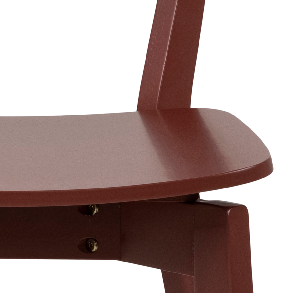 Houten eetkamerstoel Jade Terracotta rood