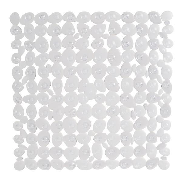 Fond de douche antibactérien pvc translucide - 54 x 54 cm - translucide