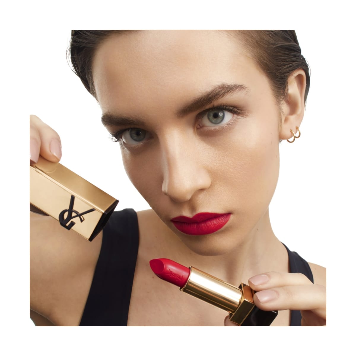 YVES SAINT LAURENT Rouge Pur Couture Rouge à lèvres fini satin - Couleur intense et confort