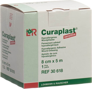 CURAPLAST Sensitive Wundschnellverband 8cm x 5m