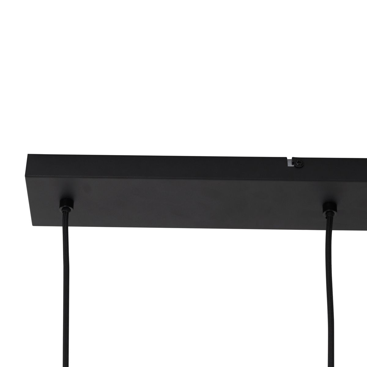 Moderne hanglamp zwart met smoke glas 4-lichts - Dame