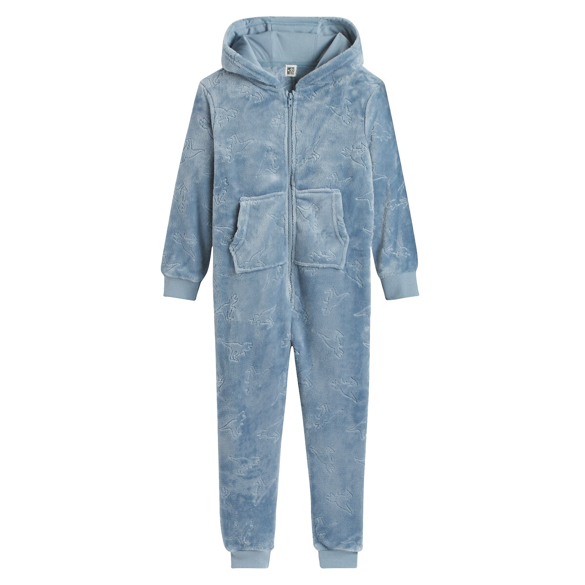 COLEÇÕES LA REDOUTE<br>Macacão com capuz de lã, estampa de dinossauro