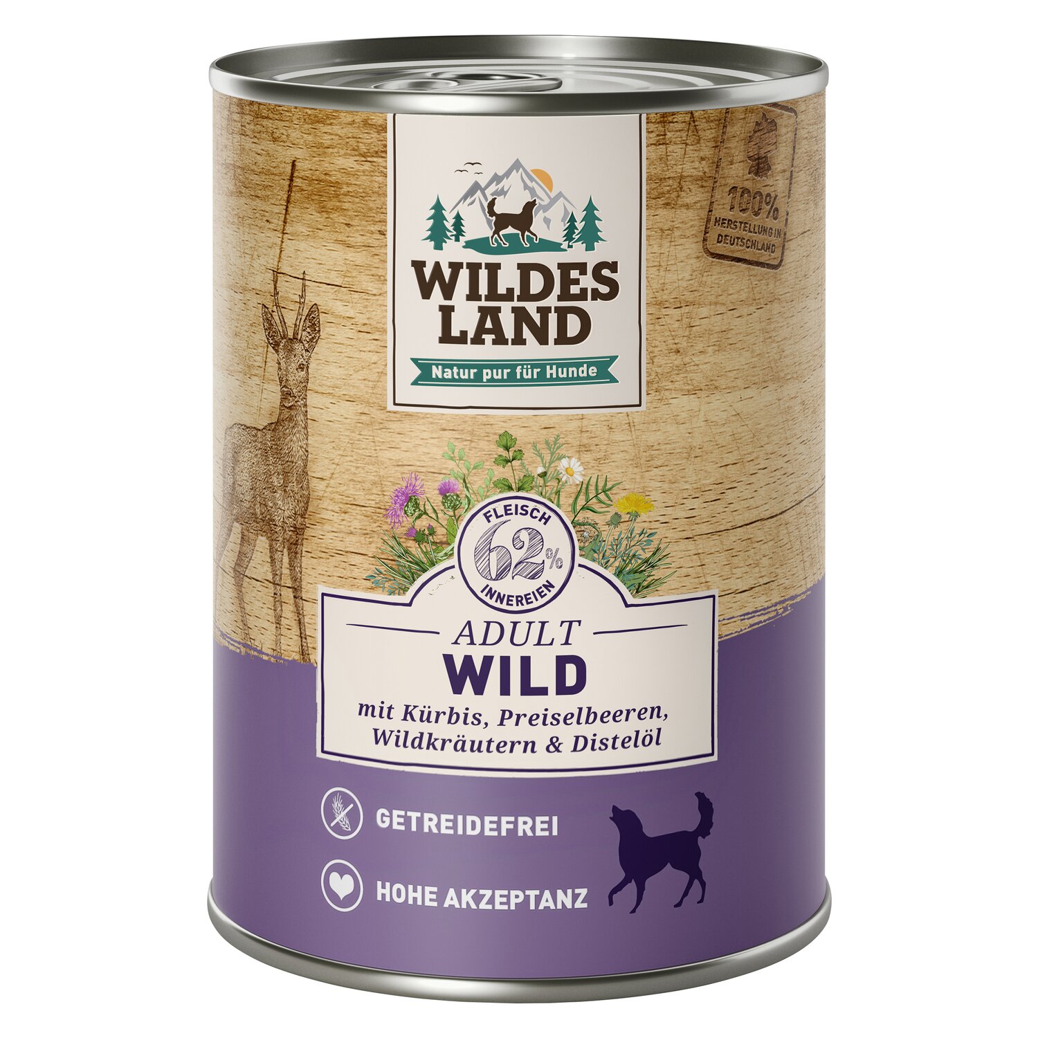 WILDES LAND Nassfutter Classic Adult  - Rind