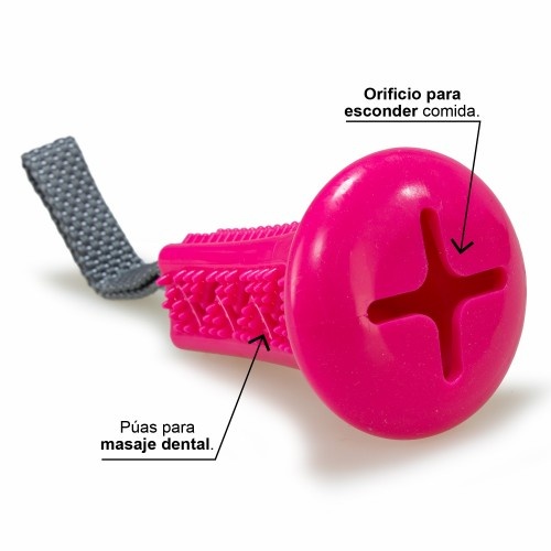 Escova de dentes rosa