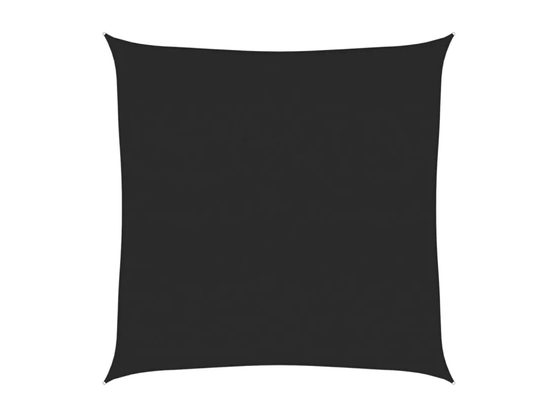 Voile d'ombrage 160 g/m² Noir 7x7 m PEHD