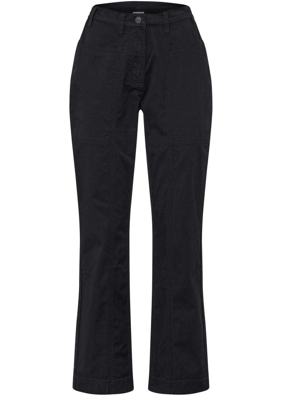 Pantalon twill avec taille haute confortable