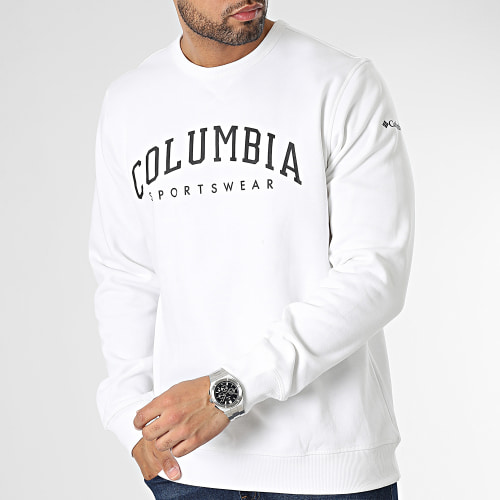 Sweat Crewneck Logo Fleece 1884931 Blanc