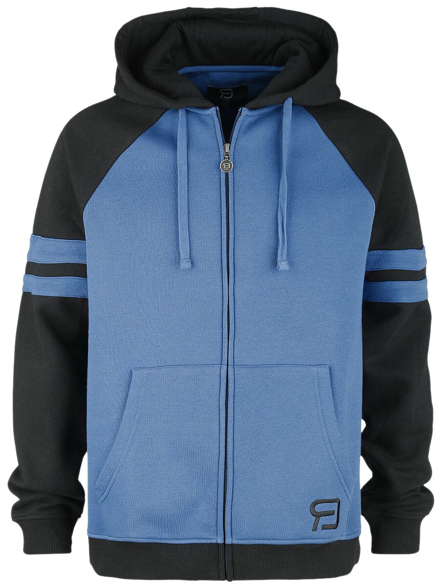 Sweat à capuche zippé Noir/Bleu | RED by EMP Sweat-shirt zippé à capuche