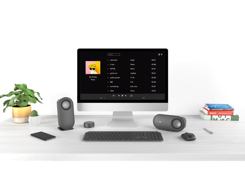 Logitech PC-Lautsprecher Z407 2.1-Lautsprecher-Set mit kabelloser Steuerung