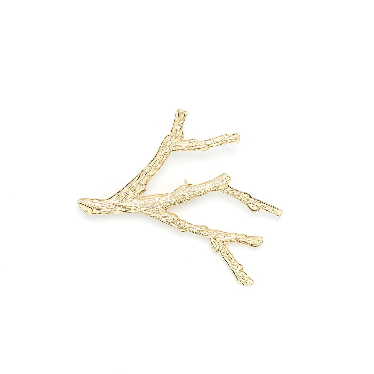 broche corail doré à l'or fin - PALLAS