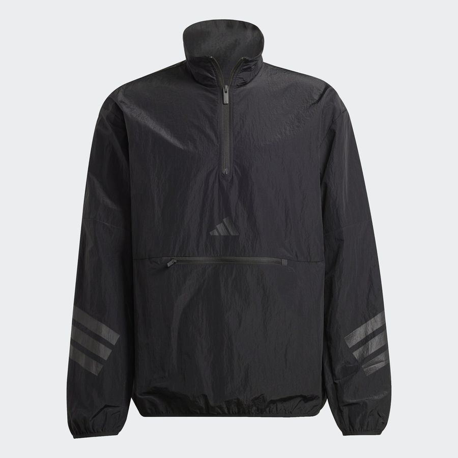 Adidas Sweat-shirt toile demi-zip 3 bandes Future Icons