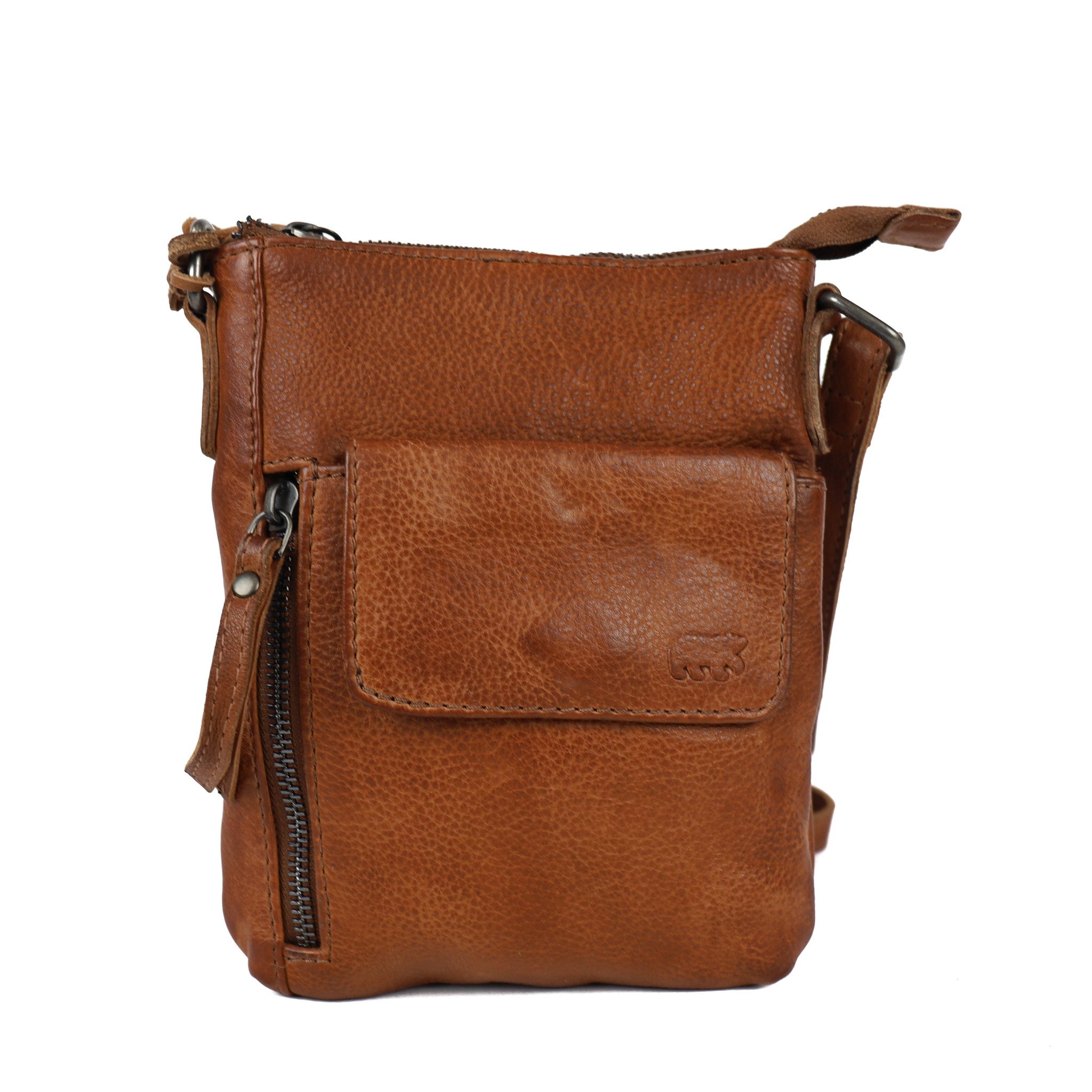 Bear Design Callisto Pelle Schoudertasje Davide Cognac CP2327
