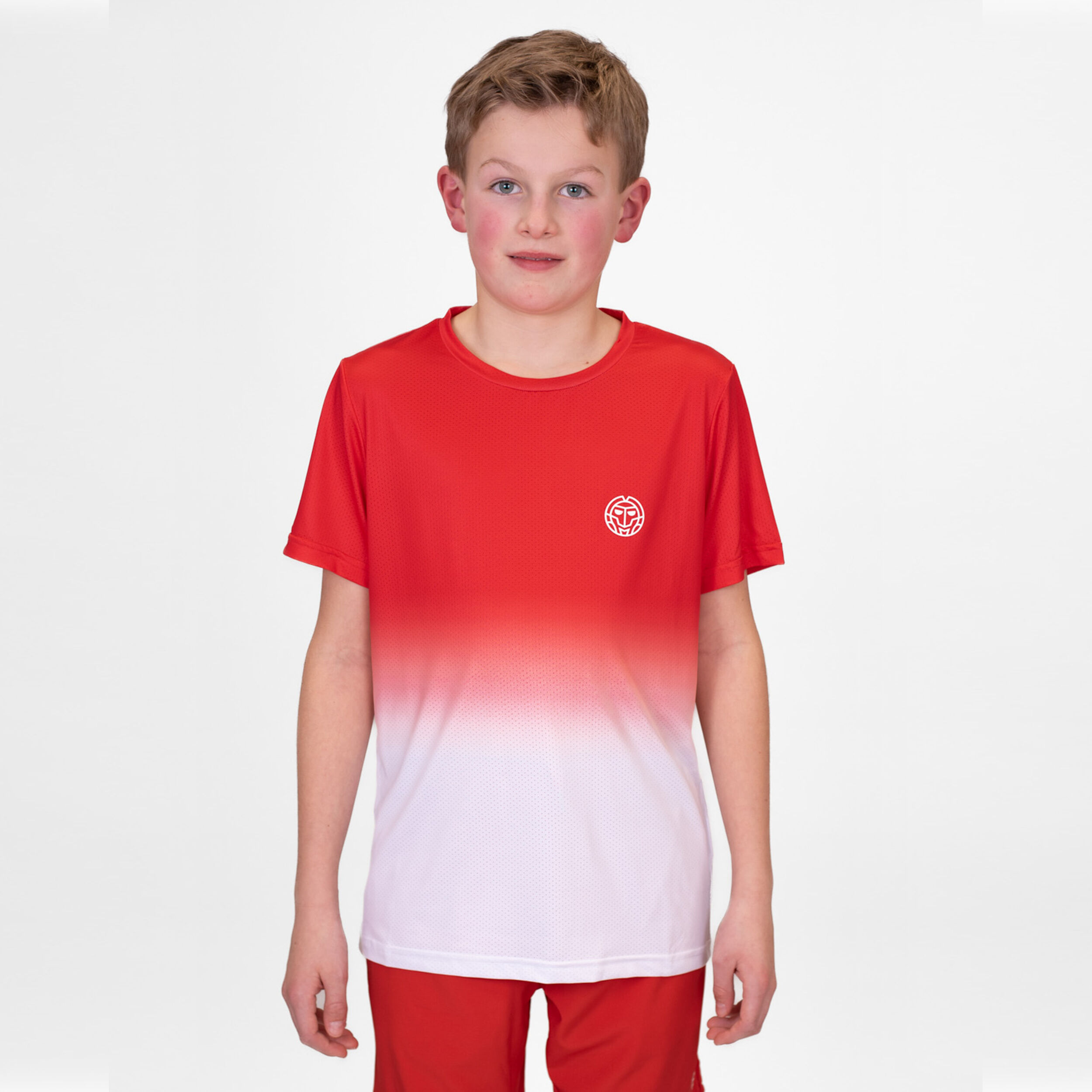 BIDI BADU Crew Gradiant T-shirt Garçons - Rouge , Blanc