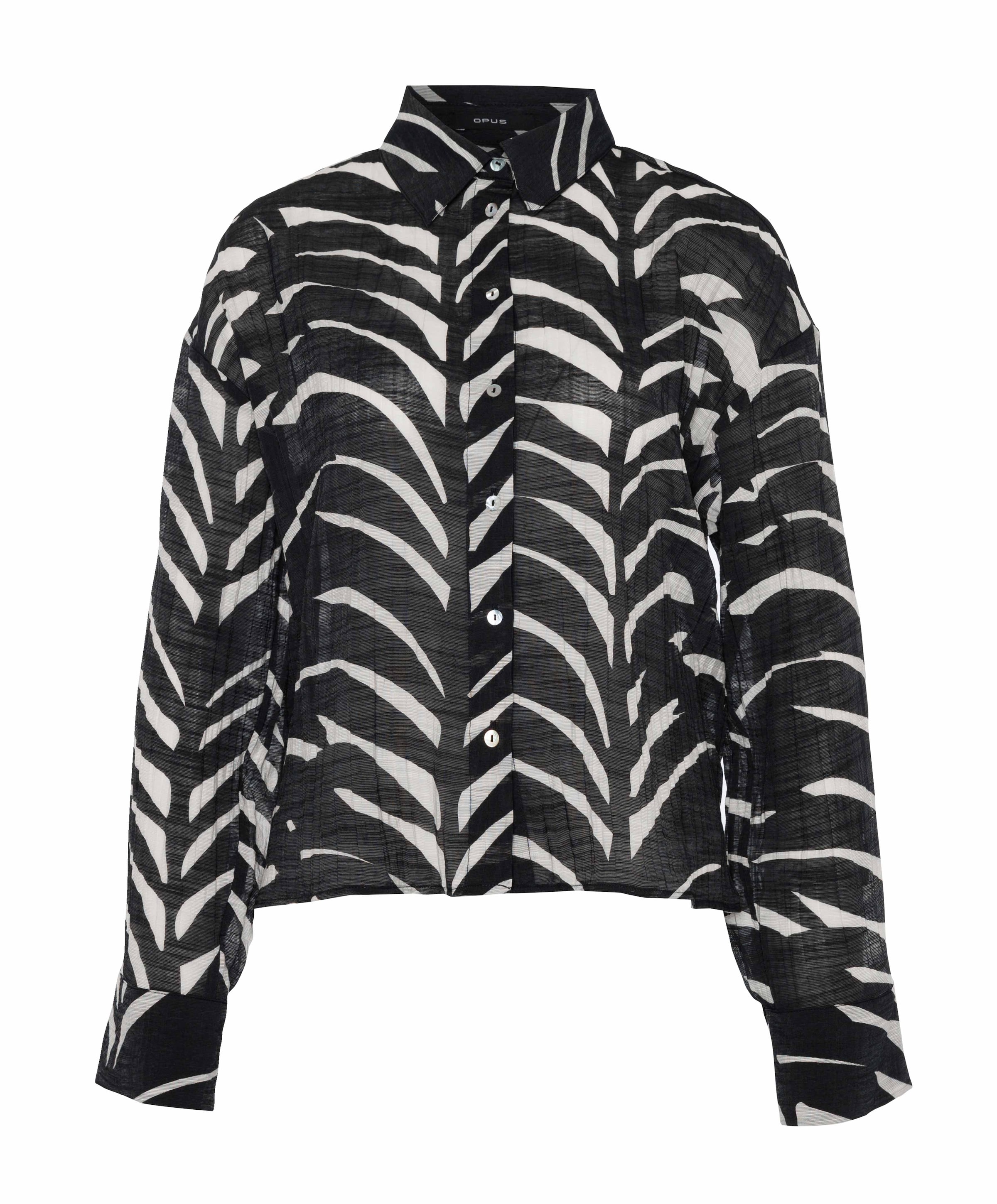 OPUS Dames blouse zwart