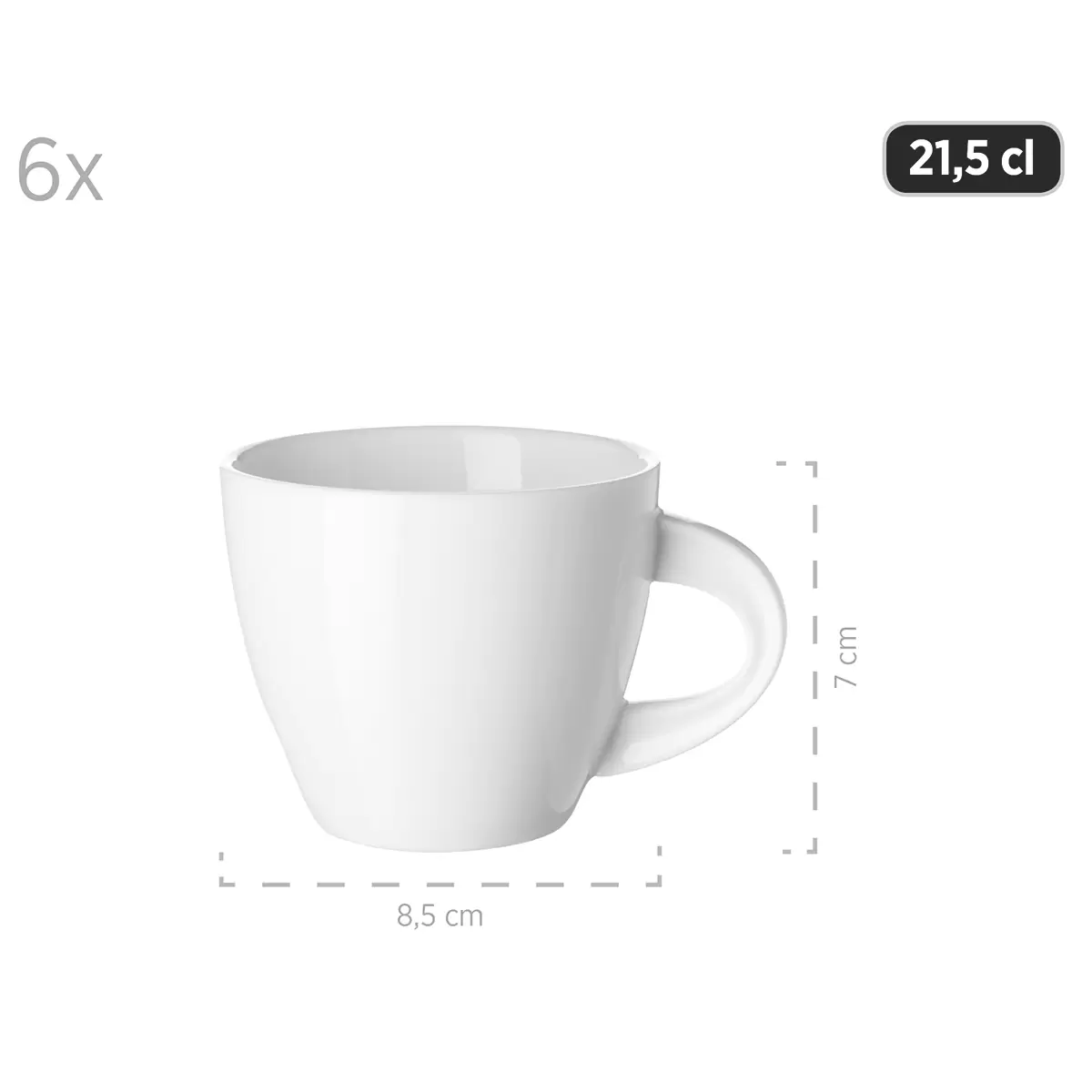 Kaffeeservice 18-tlg. LA MUSICA weiss