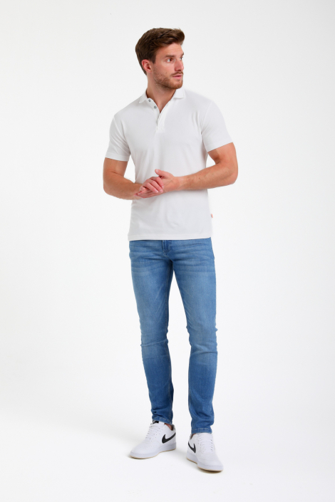 Gabbiano ecru heren polo