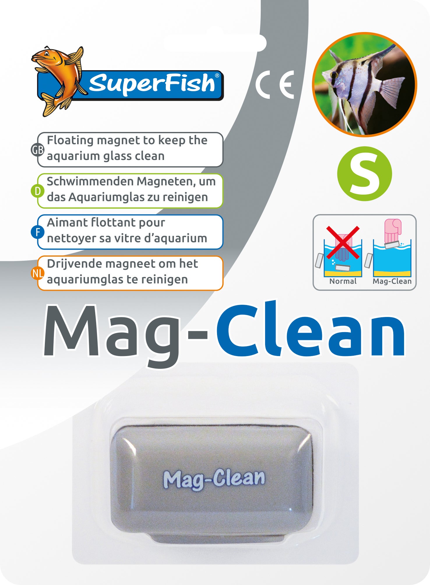 SuperFish aquarium glasreiniger Mag-Clean S
