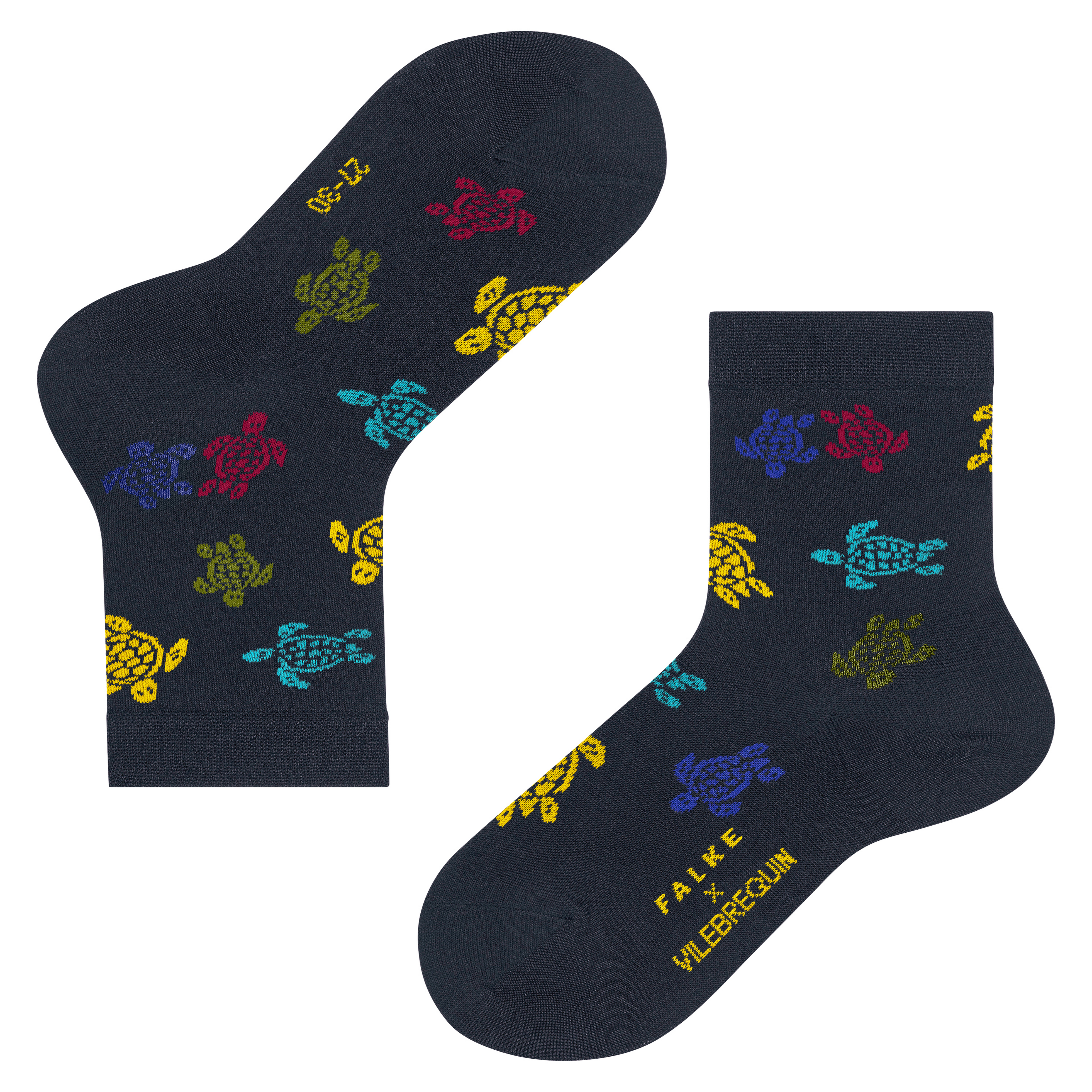 Chaussettes enfant Rondes des Tortues Multicolores | Vilebreauin