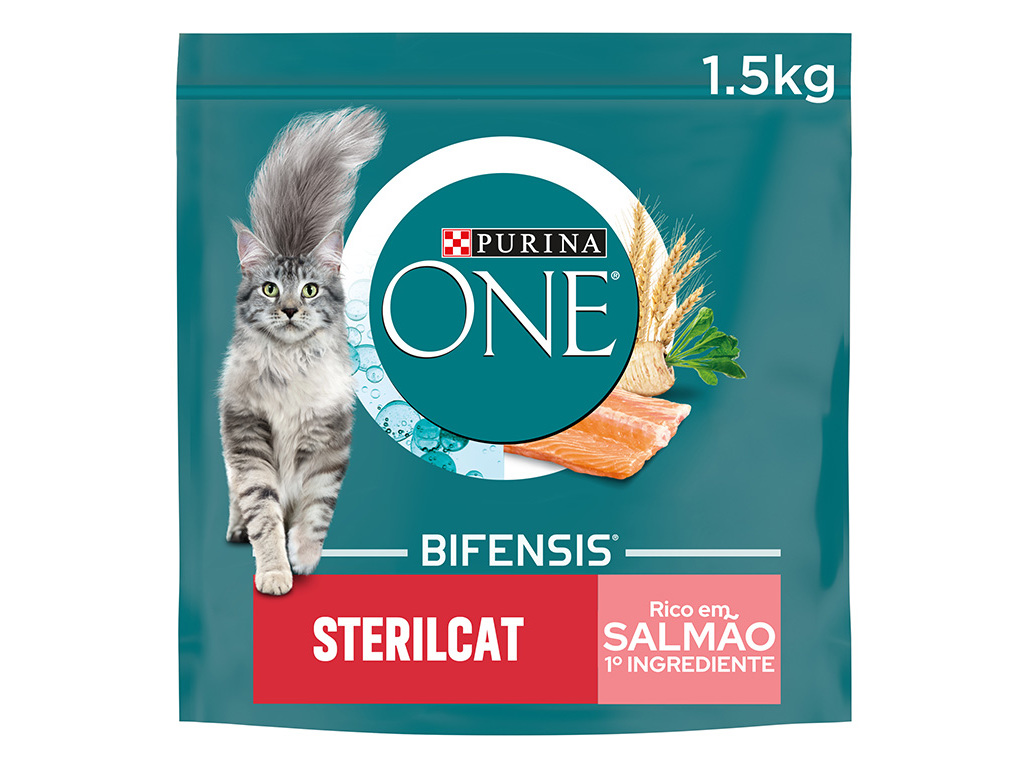 RAÇÃO PARA GATO PURINA ONE ESTERILIZADO COM SALMÃO 1.5KG