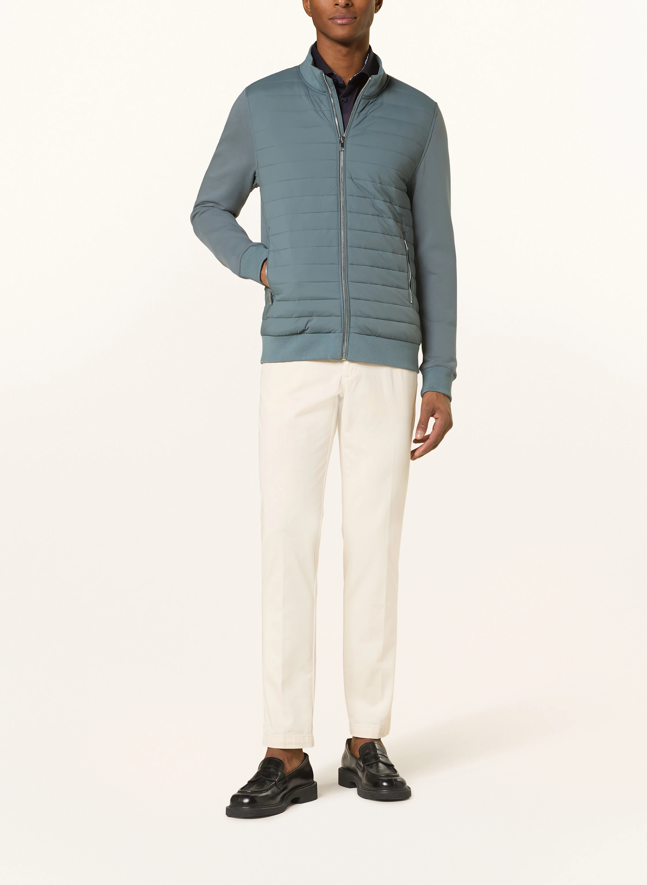 REISS Strickjacke FREDDIE im Materialmix