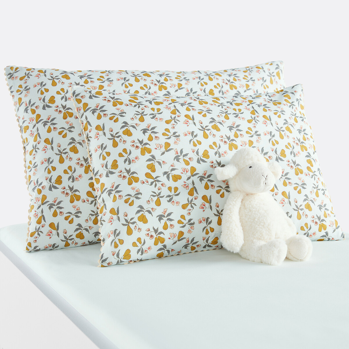 LA REDOUTE INTERIEURS<br>Fronha para cama de bebé 20% algodão reciclado, Poire