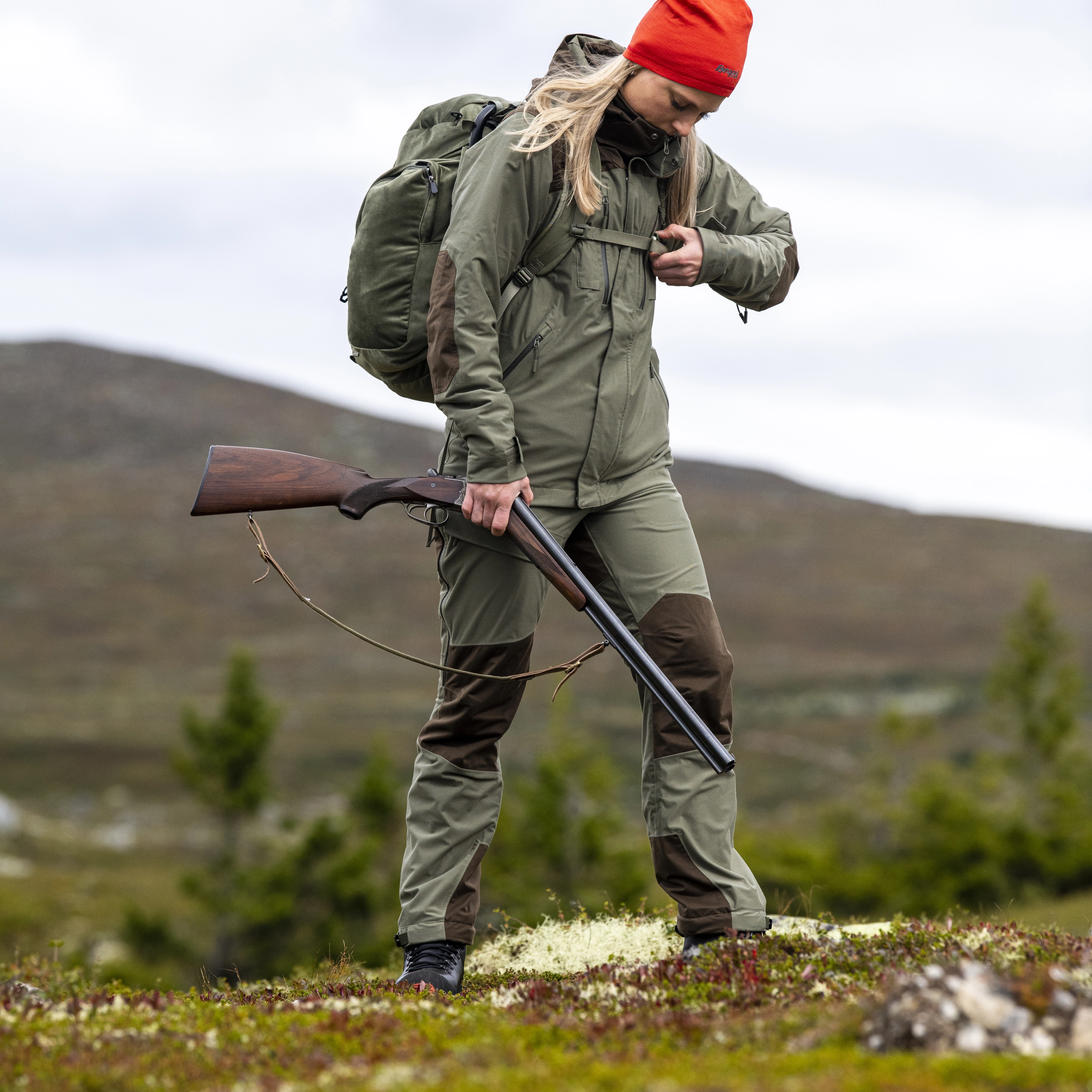 Hogna V2 2L Pants Green Mud / Dark Wood Brown