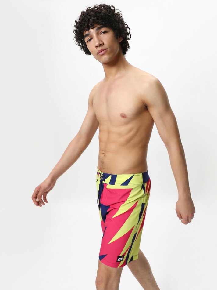Maiô Mistral x Lefties com estampa de surfista - Fúcsia