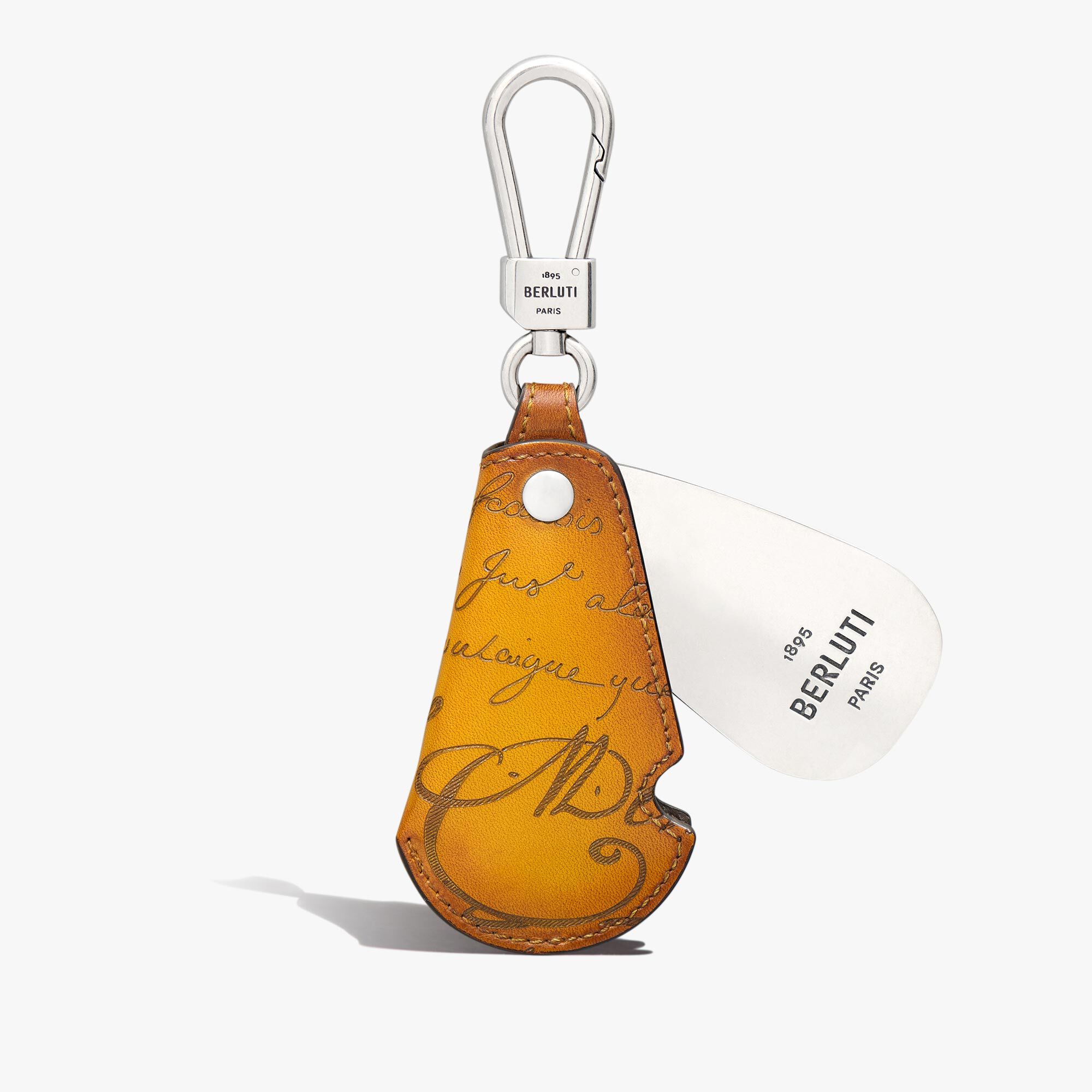 Porte-Cles Rotative Shoehorn En Cuir Scritto
