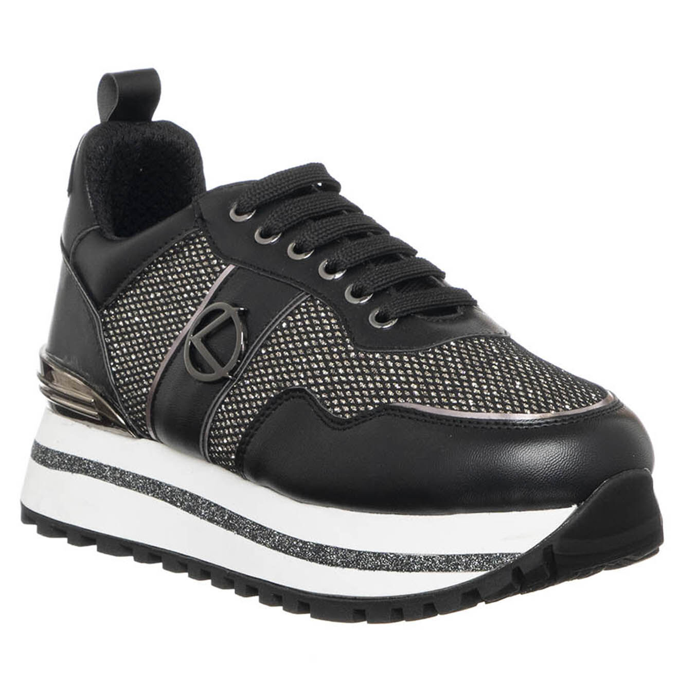 Loretta by Loretta Sneakers Masha noir/argenté