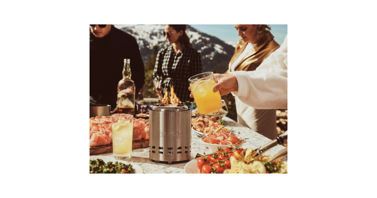 HerQsSmokeless FirePit Mighty vuurkorf  (Roestvrij staal, voor 2-4 personen)