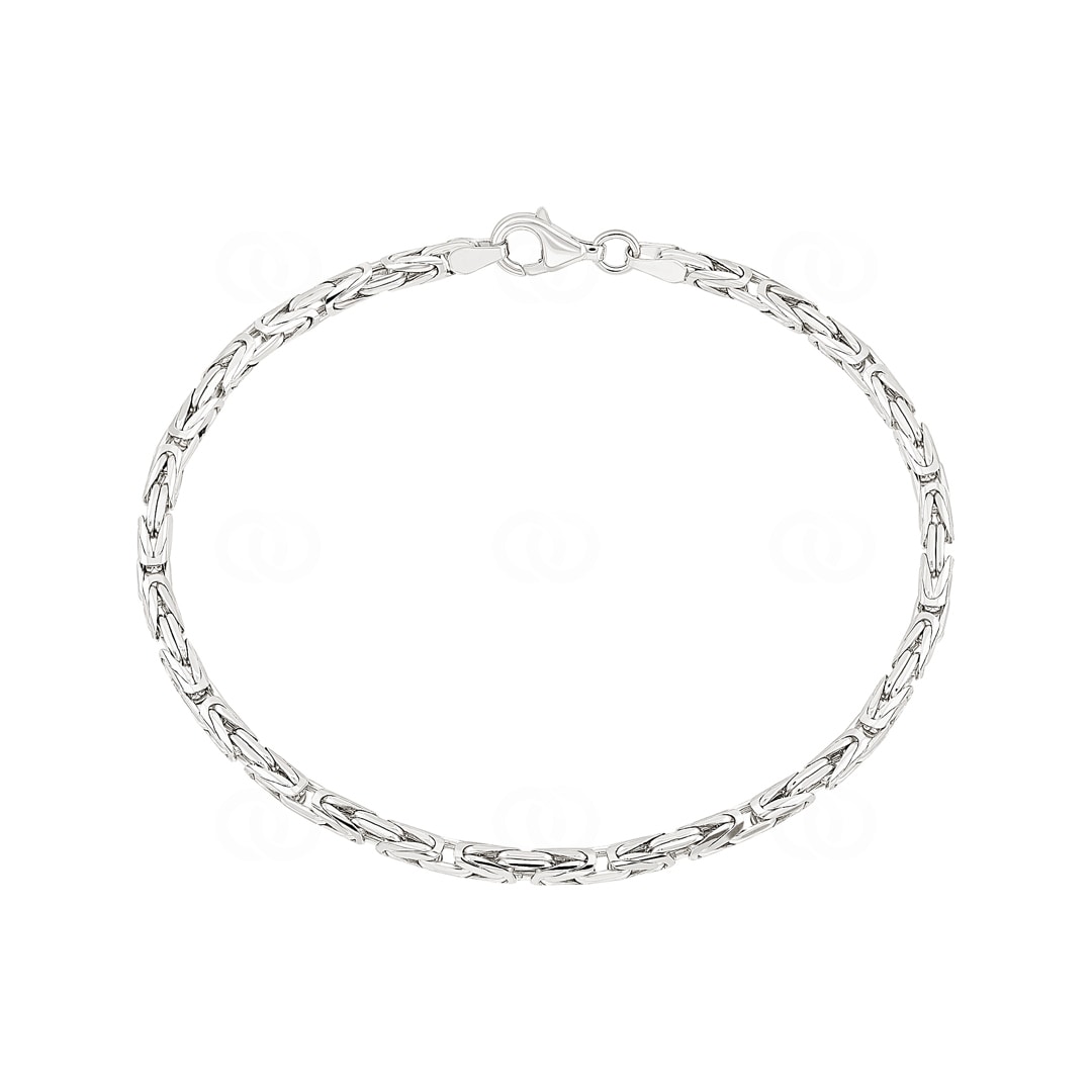 Königsarmband rund 925 Silber 3.0mm