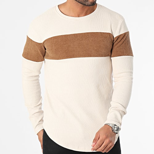 Sweat Crewneck Beige Marron