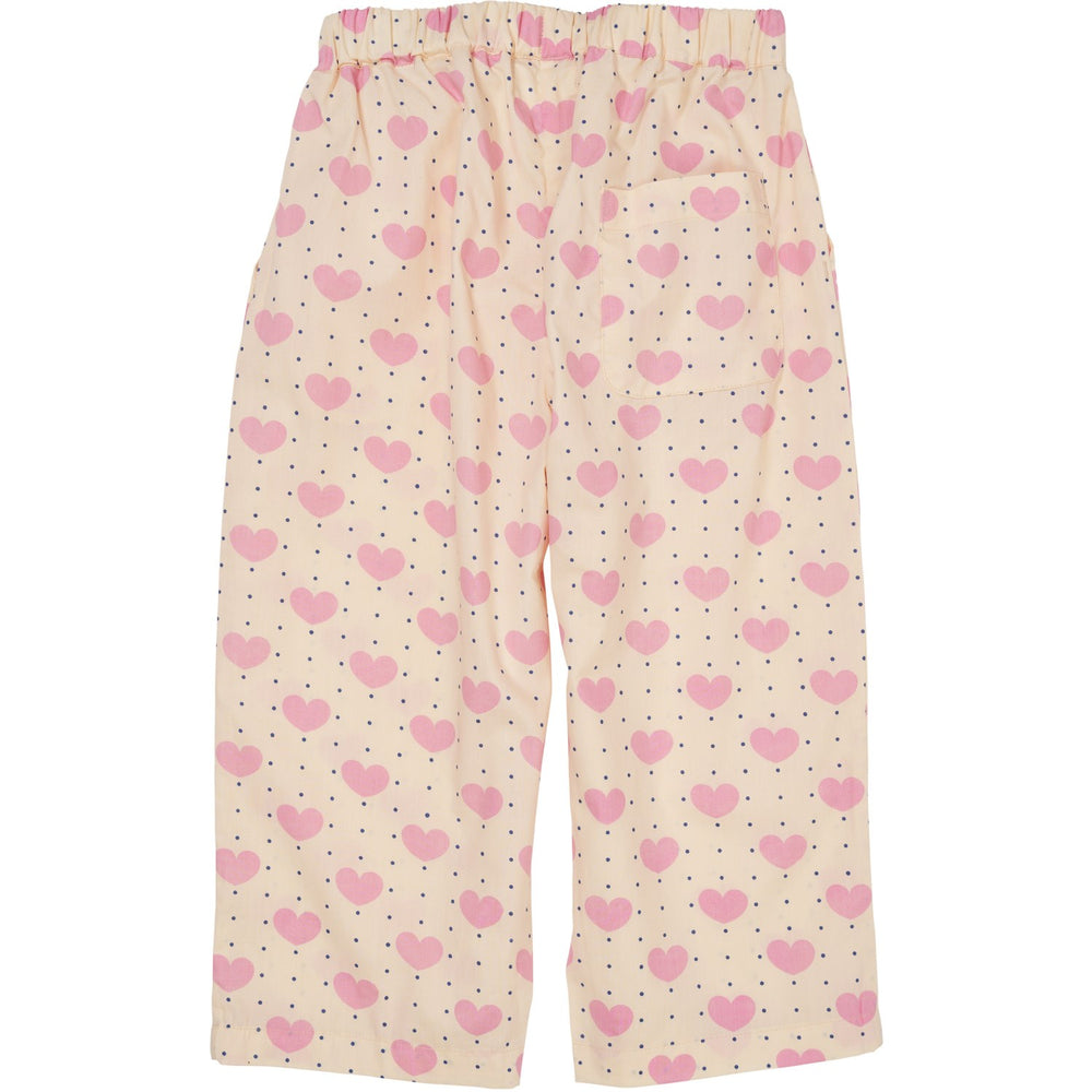 Køb COPENHAGEN COLORS Heart Aop Heart & Dots Bukser Loose Fit