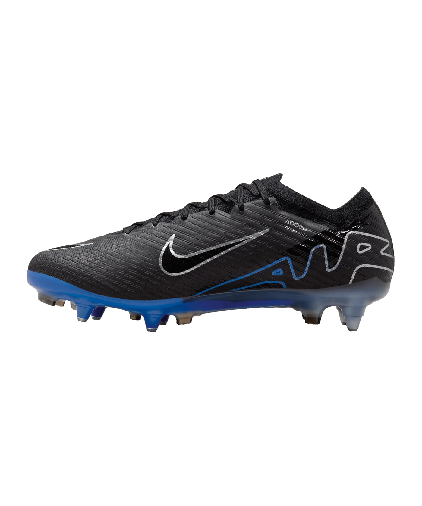 Nike Air Zoom Mercurial Vapor XV Elite SG-Pro AC Shadow Schwarz Silber Blau F040