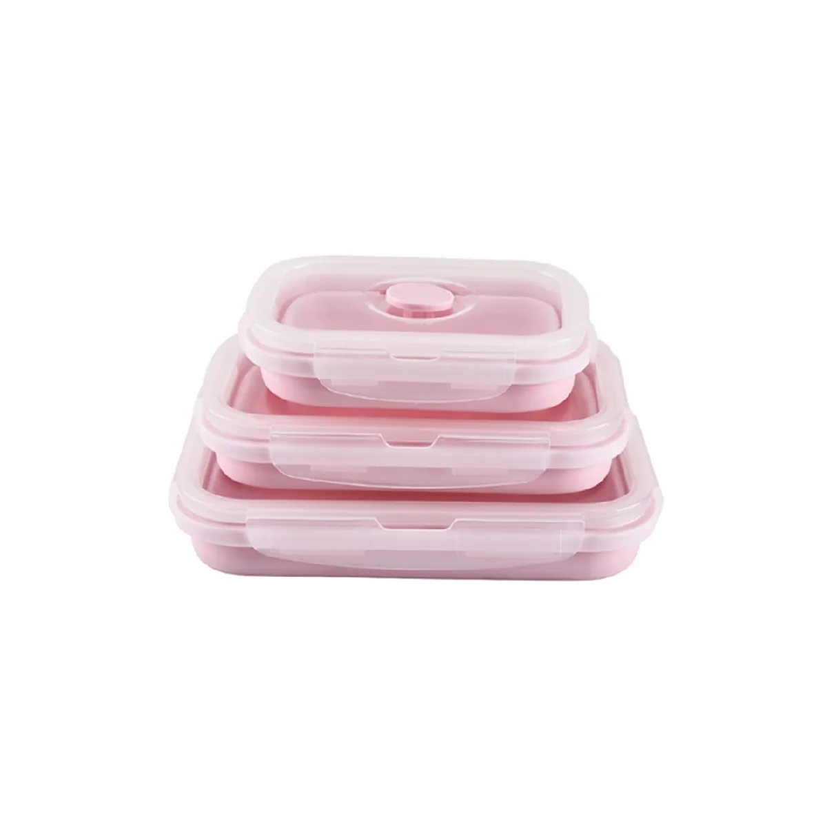 Ensembles de boîtes de rangement pliantes - Rose