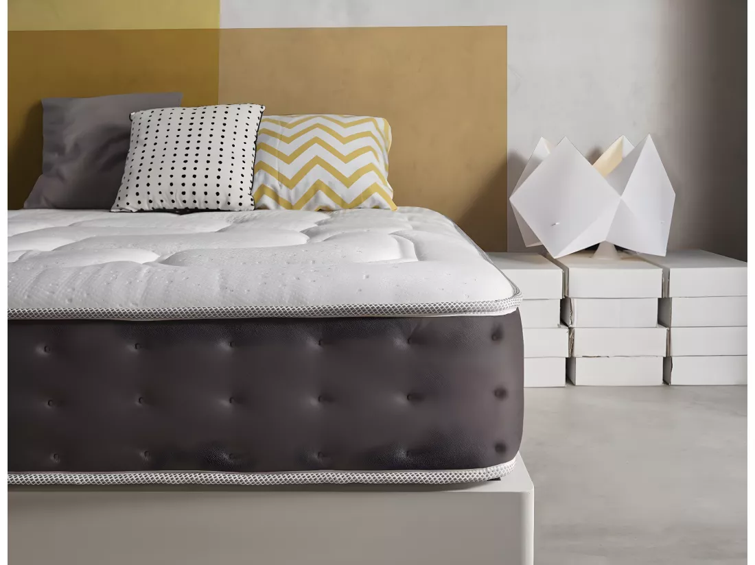 Matelas 180x200 mousse royal top® | mousse à mémoire de forme | viscographene | epaisseur 30 cm | thermo-regule | independance de couchage - 11 zones