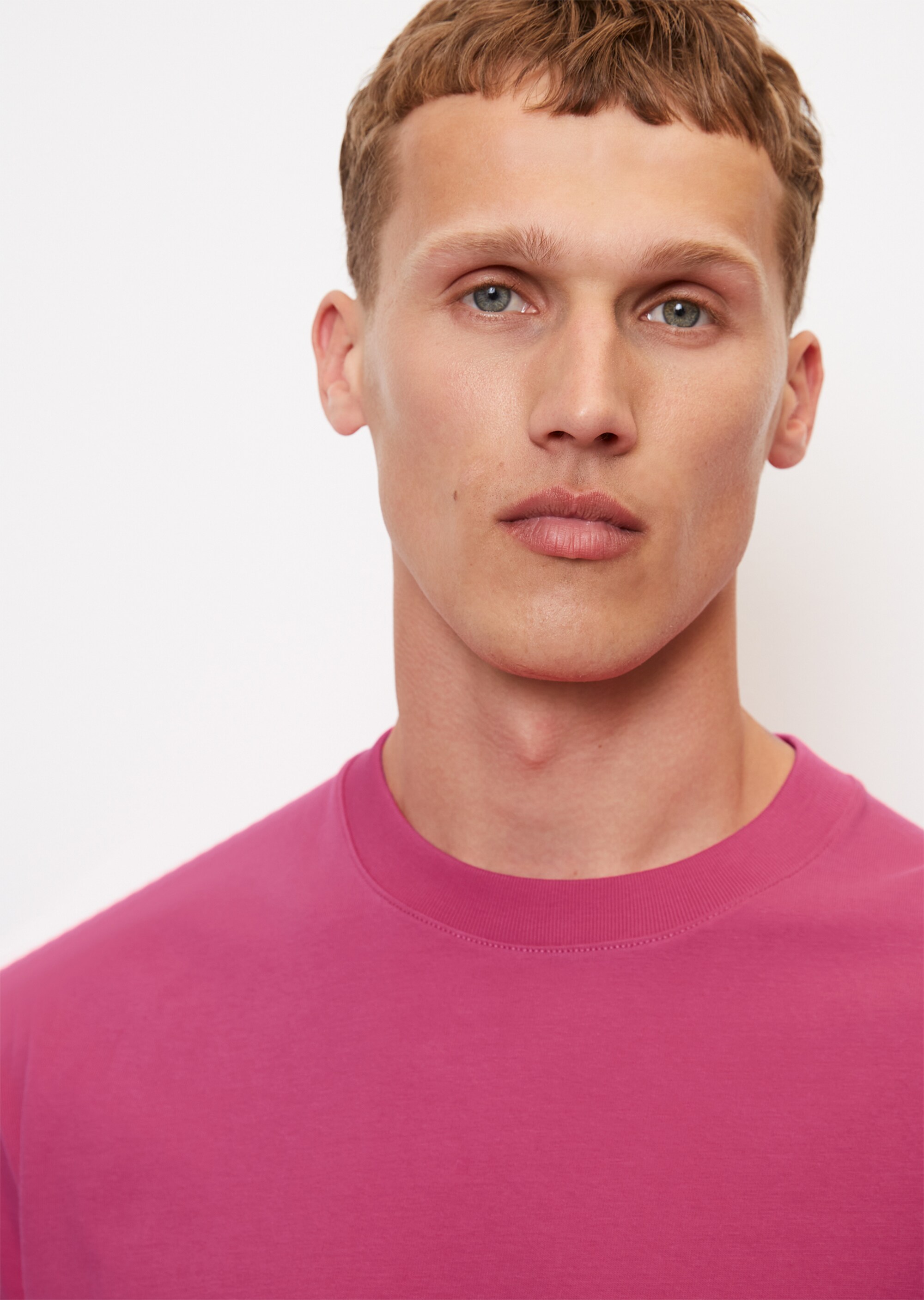 Rundhals-T-Shirt relaxed aus schwerem Heavy-Jersey