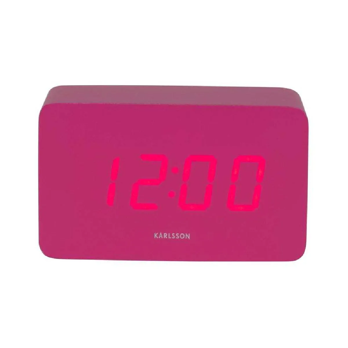 Karlsson Present Time Réveil Spry LED Rose