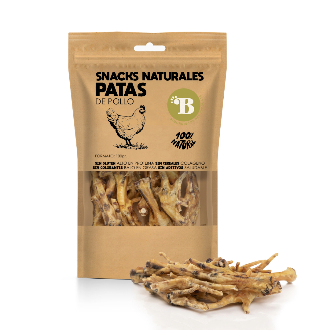 Pés de galinha BIMORDISCOS para cães e gatos
